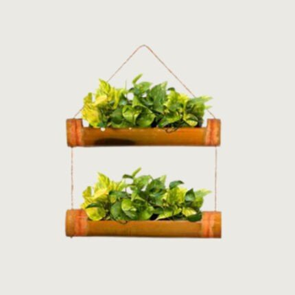2 Step Hanging Bamboo Planter A