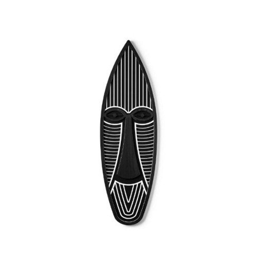 Black And White African Mask 03