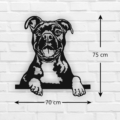 Bulldog Metal Wall Art 03