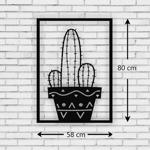 Cactus Panel Metal Wall Art 03