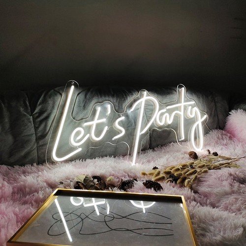 Lets party neon sign 03