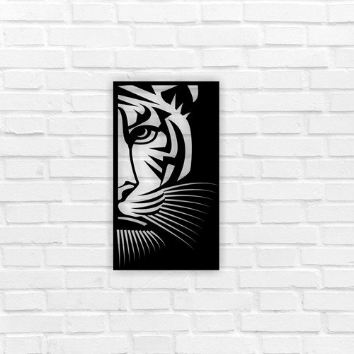 Tiger Metal wall Art 02