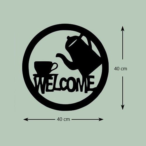 Welcome Metal Wall Quotes 03