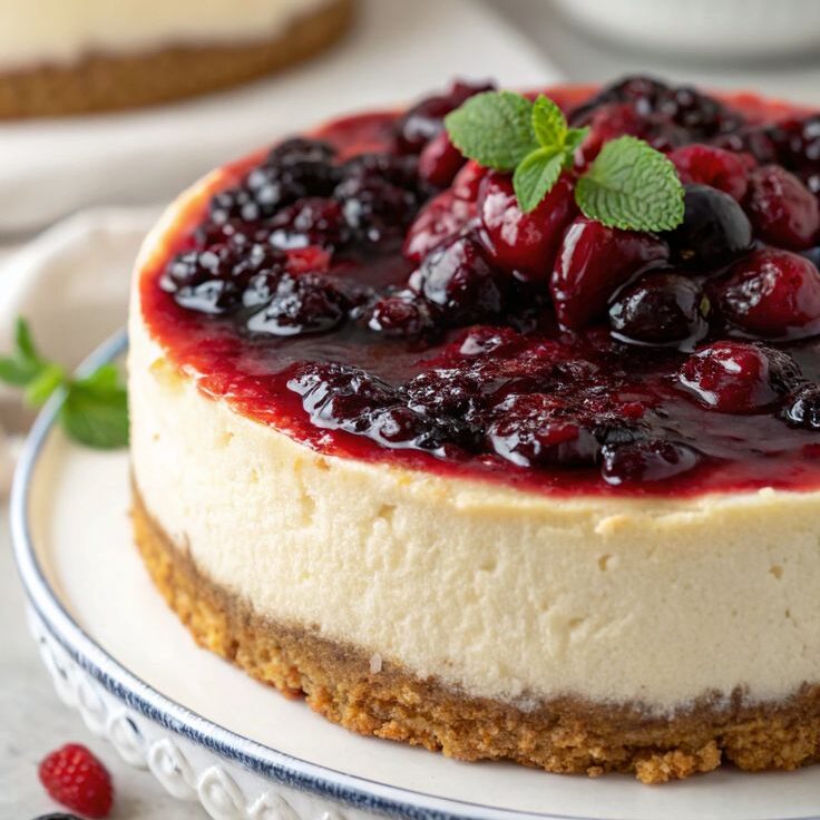 Berry Kissed Cheesecake