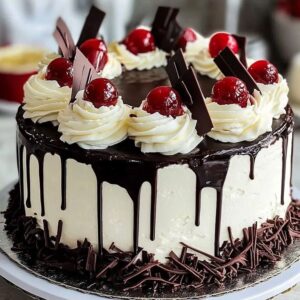Decadent Black Forest Drip Cake
