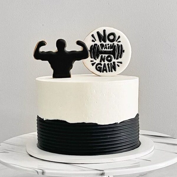 No Pain No Gain Fitness Cake