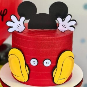 Playful Mickey Mouse Birthday Cake