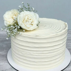 Ethereal White Anniversary Cake