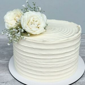 Ethereal White Anniversary Cake