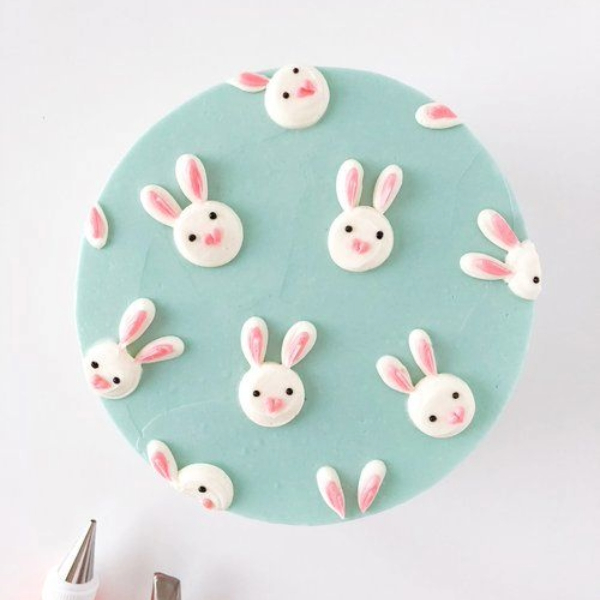 Hopscotch Bunny Pattern Cake