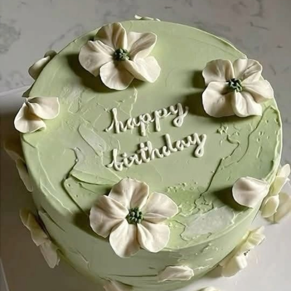 Sage Garden Floral Cake