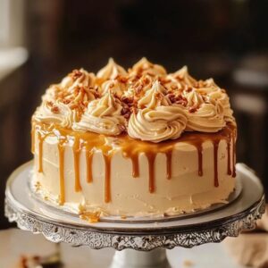 Salted Caramel Cloud Cake