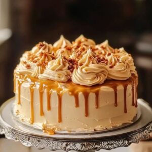 Salted Caramel Cloud Cake