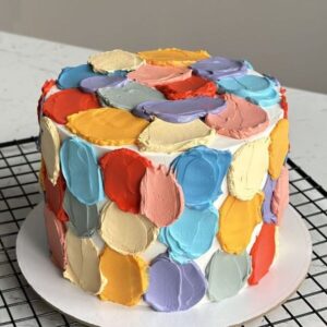 Colorful Splash Cake