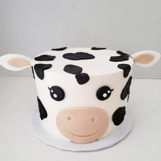 Cow Birthday Cake Ideas Images (Pictures)