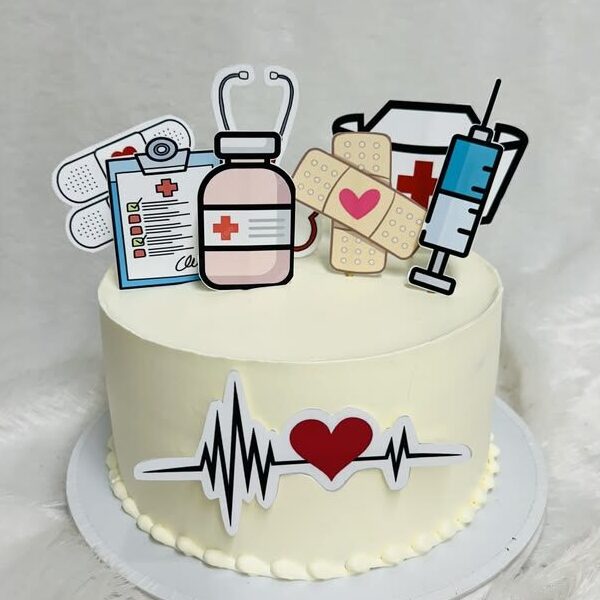 Medical Icons Topper Cake