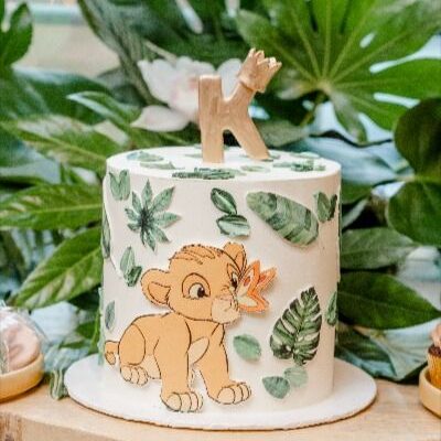 Lion King Themed Cake - Baby Shower