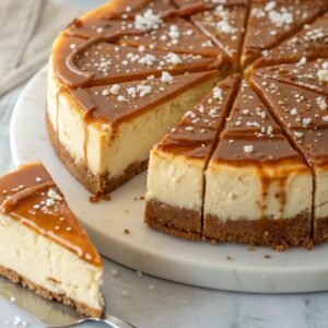 Classic Salted Caramel Cheesecake