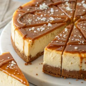 Classic Salted Caramel Cheesecake