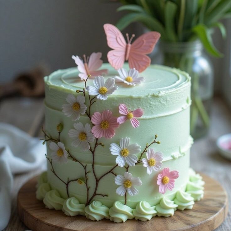 Spring into Cake Decorating Perfection with Pastel Hues Delicate Details!_ #CakeDecor #