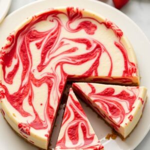 Strawberry Swirl Cheesecake