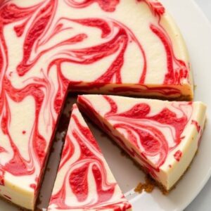 Strawberry Swirl Cheesecake