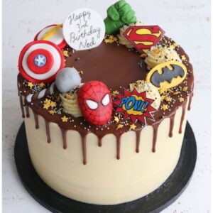 Ultimate Superhero Drip Cake