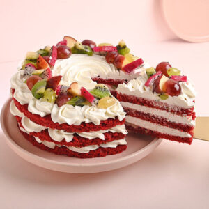 Fruit Bliss Red Velvet Cake