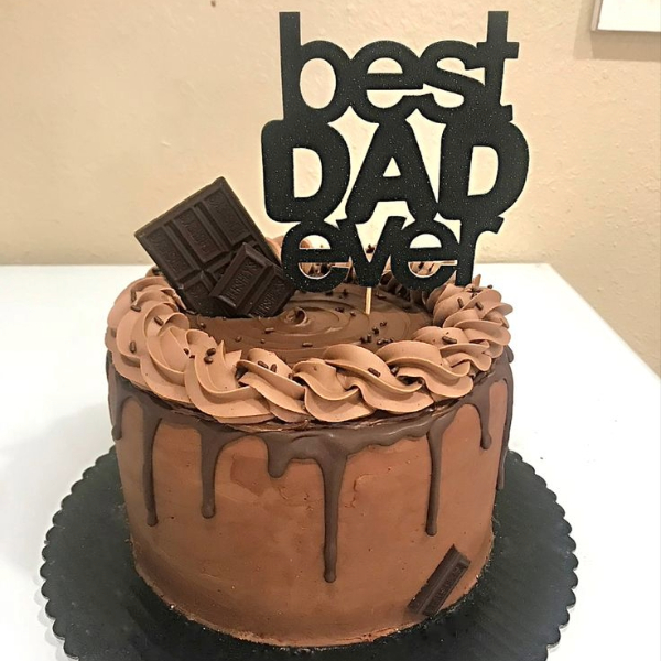 Midnight Truffle Best Dad Ever Cake