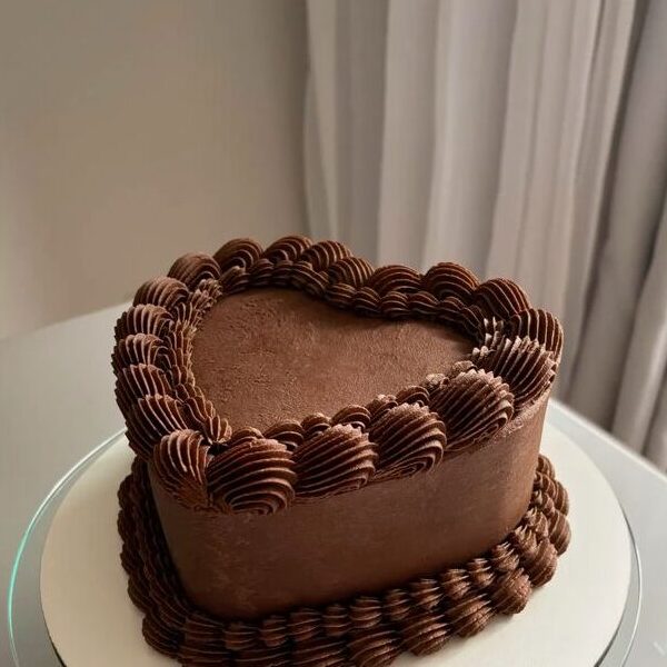 Choco Truffle Anniversary Heart Cake