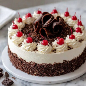 Open-Bloom Black Forest Cake