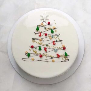 Minimalist Pine Mirror Glaze