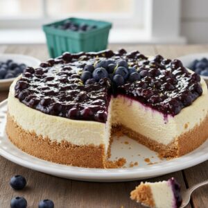 Velvet Blueberry Cheesecake - 1kg