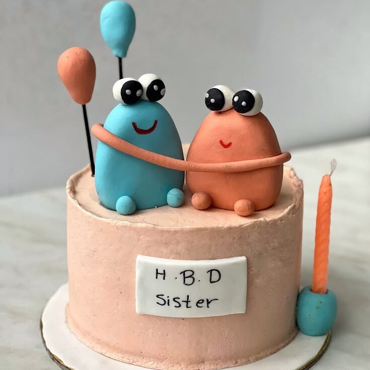 borther hug cake