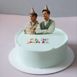 Amazing Bros Chandler and Joey Photo Cake