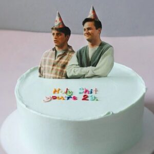 Amazing Bros Chandler and Joey Photo Cake