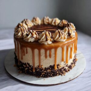 Ultimate Butterscotch Crunch Drip Cake