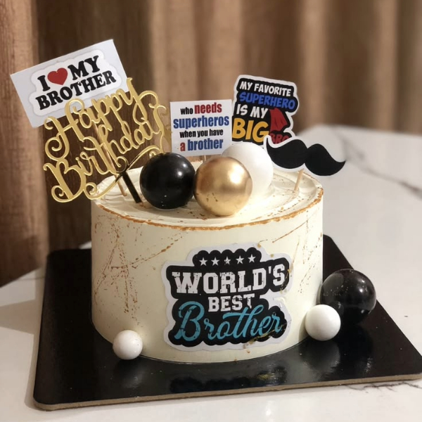 Superhero Sibling Milestone Cake