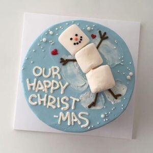 Melting Snowman Festive Cake