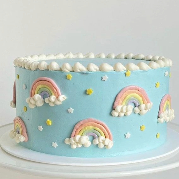 Over the Rainbow Pastel Cake