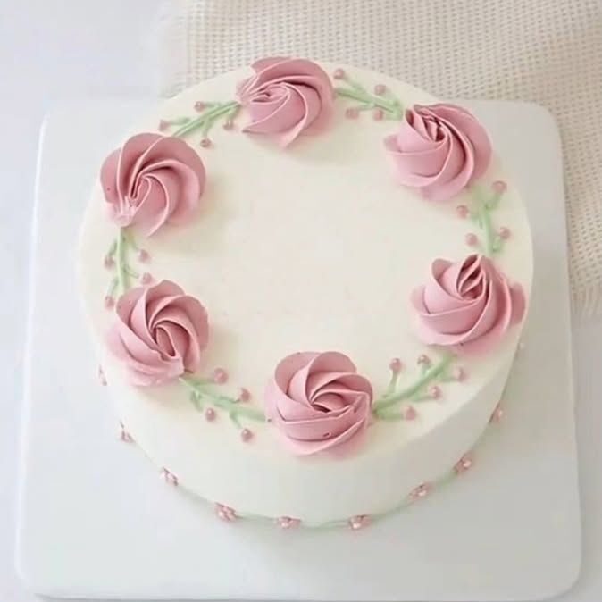 cherished love rose cake