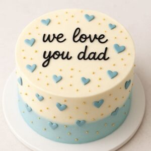 Blue Ombre Father's Day Cake