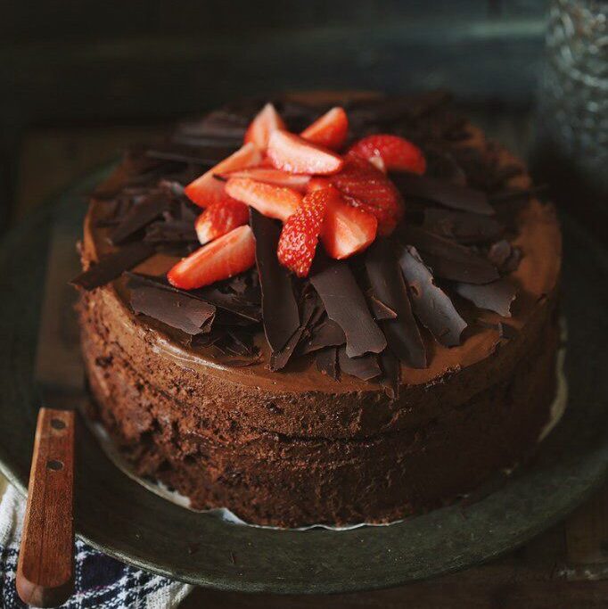 chocolate cheesecake strawberry