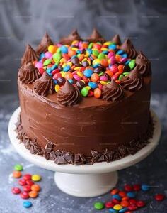 Vibrant Gems Chocolate Cake - 1kg