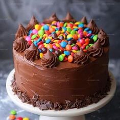 chocolatey gems eggless cake