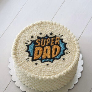 Comic Book Super Dad Cake