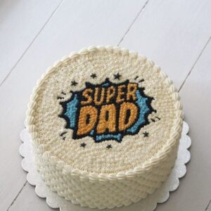 Comic Book Super Dad Cake