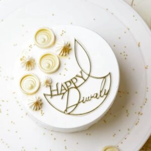 Festive Happy Diwali Ribbon Cake