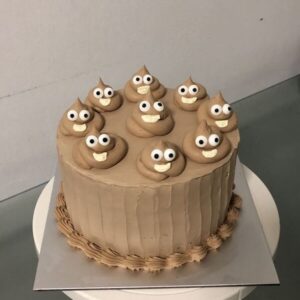 Poop Emoji Cake