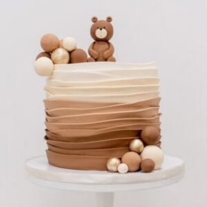 Teddy Bear Ombré Layer Cake